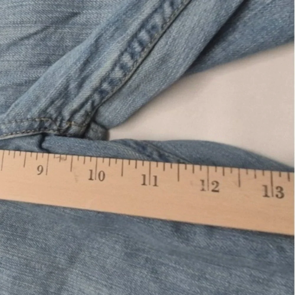 Levi Strauss signature low rise bootcut women's denim blue Jeans misses 16 Short